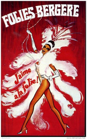 Folies Bergere Jaime a la folie poster